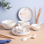 Patterned Soup Bowl Set For 4 Nestasia