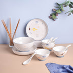 Patterned Soup Bowl Set For 4 Nestasia