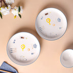 Patterned Soup Bowl Set For 4 Nestasia