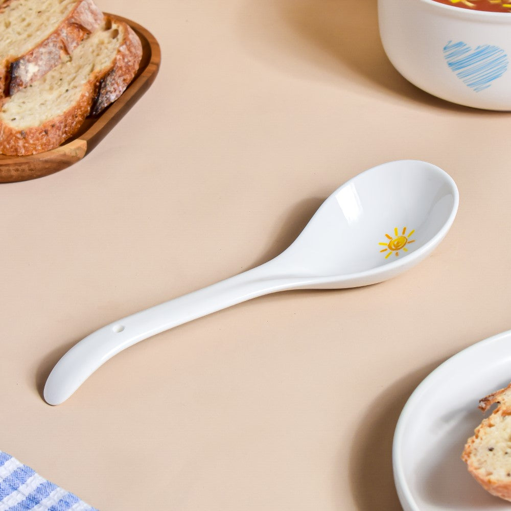 Yellow Heart Serving Spoon Nestasia