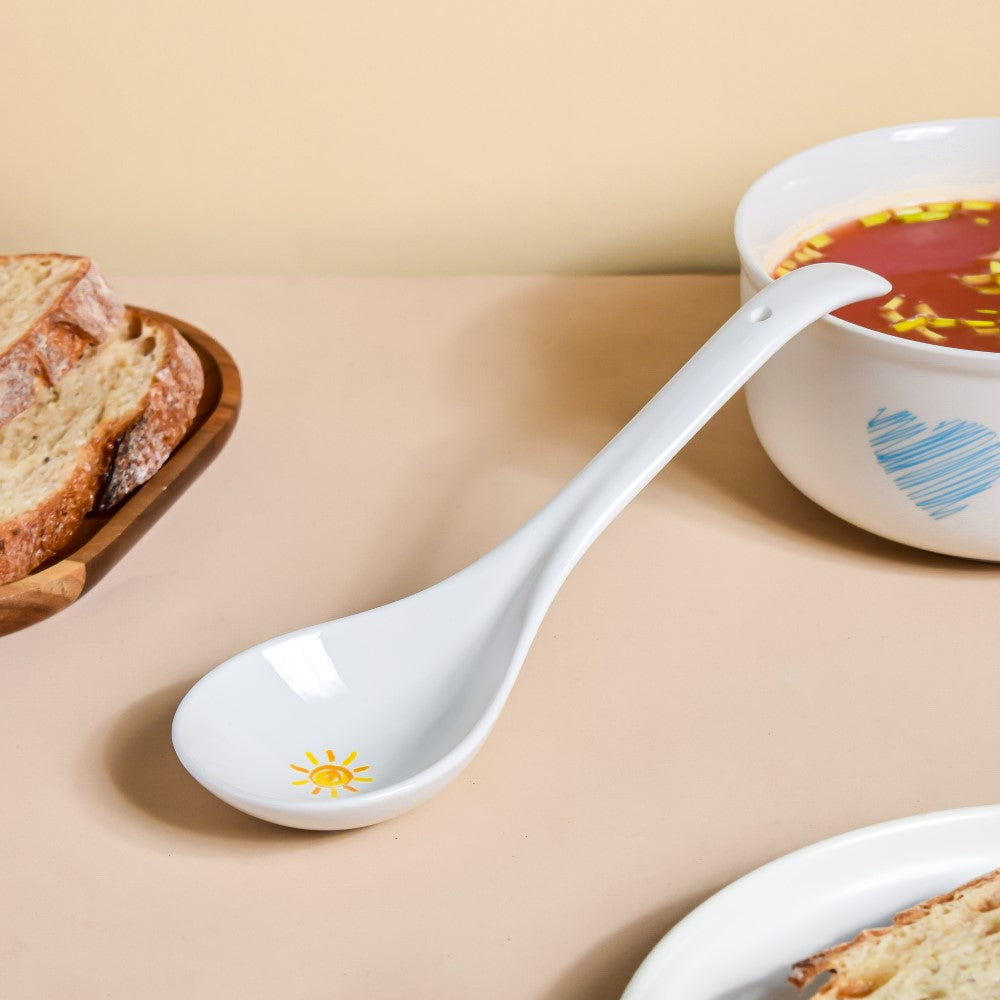 Yellow Heart Serving Spoon Nestasia