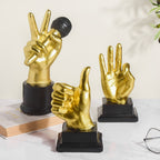 Thumbs Up Decor Showpiece Gold 7 Inch Nestasia