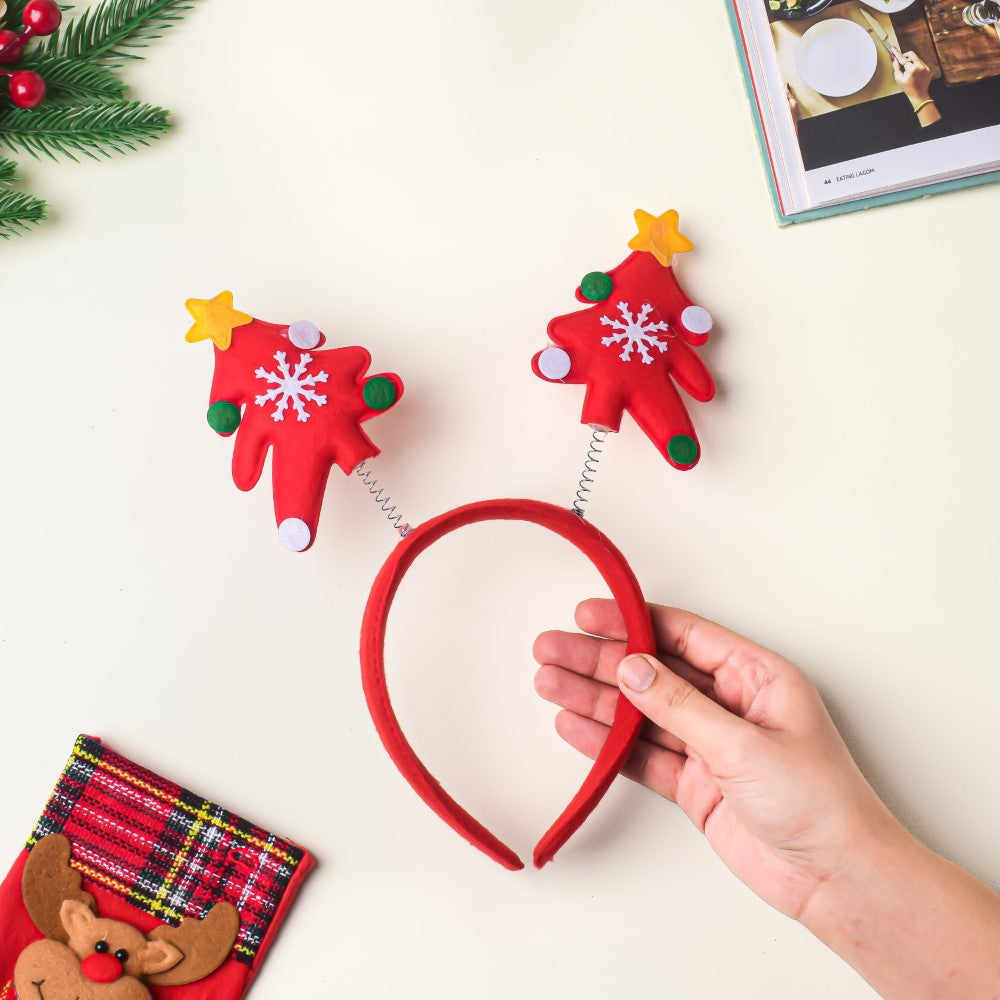 Christmas Tree Hairband Red Nestasia