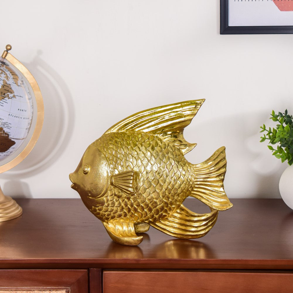 Fish Table Decor Gold Nestasia