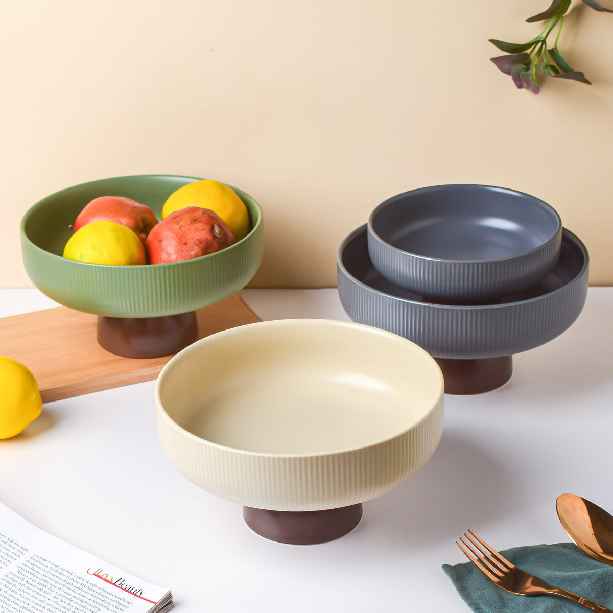Crème De La Crème Fruit Bowl Large Nestasia