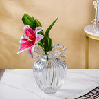 Wave Glass Flower Vase Large 8 Inch Nestasia
