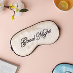 Good Night Sleep Satin Eye Mask Beige Nestasia