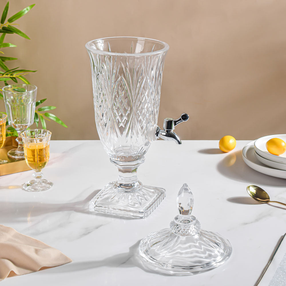 Vintage Textured Glass Water Dispenser Nestasia