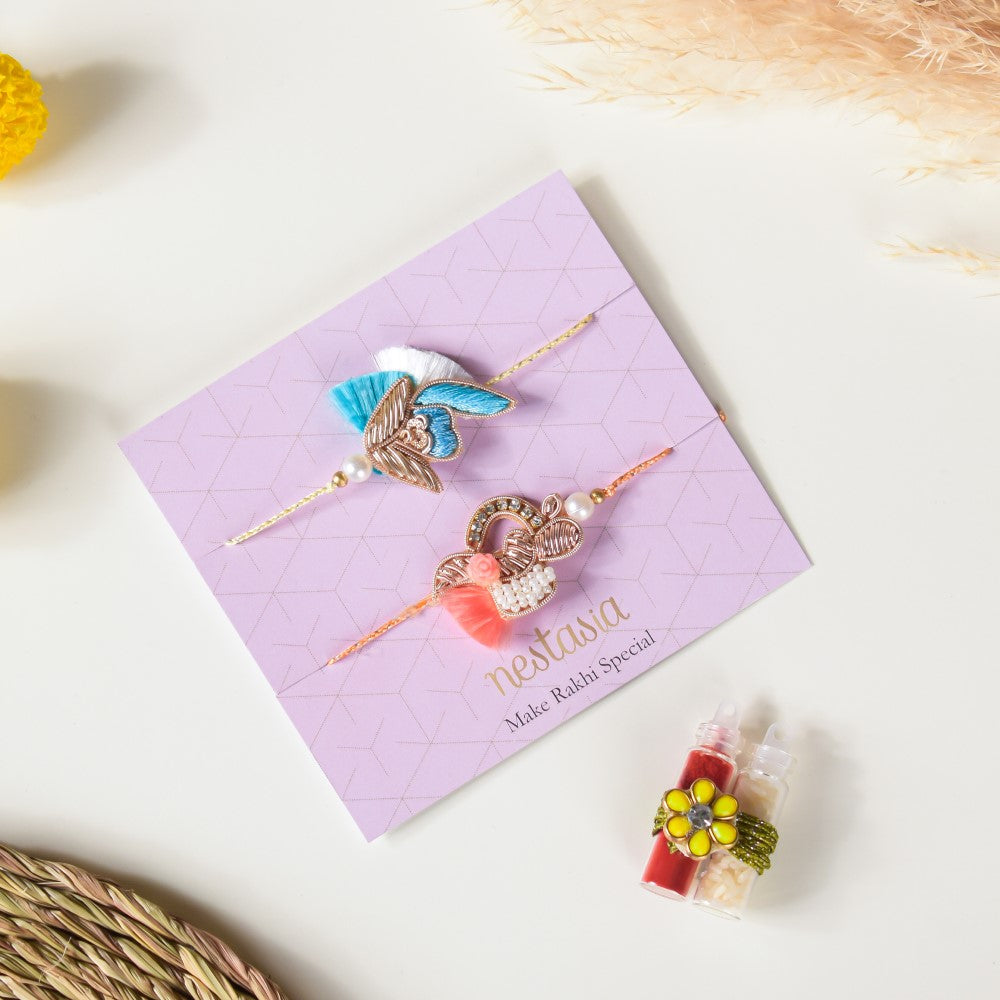 Tea Delight Rakhi Hamper Set Of 4 Nestasia