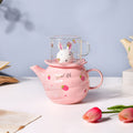 Bunny Tea Cup And Kettle Pink Nestasia