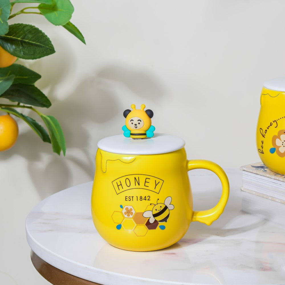 Honey Bee Coffee Mug Yellow 350 ml Nestasia