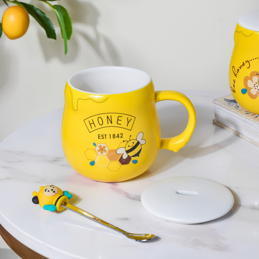 Honey Bee Coffee Mug Yellow 350 ml Nestasia