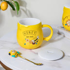 Honey Bee Coffee Mug Yellow 350 ml Nestasia