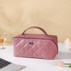 Makeup Pouch Organiser Pink Large Capacity Nestasia