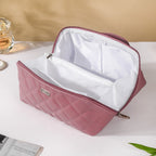 Makeup Pouch Organiser Pink Large Capacity Nestasia