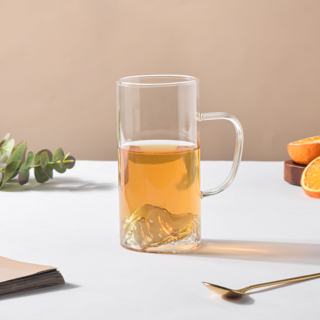 Sleek Glass Iceberg Mug Large 300ml Nestasia