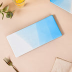 Ombre Ceramic Platter Blue Large 12 Inch Nestasia