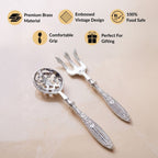 Vintage Serving Spoon And Fork Set Of 2 Nestasia