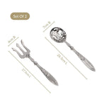 Vintage Serving Spoon And Fork Set Of 2 Nestasia