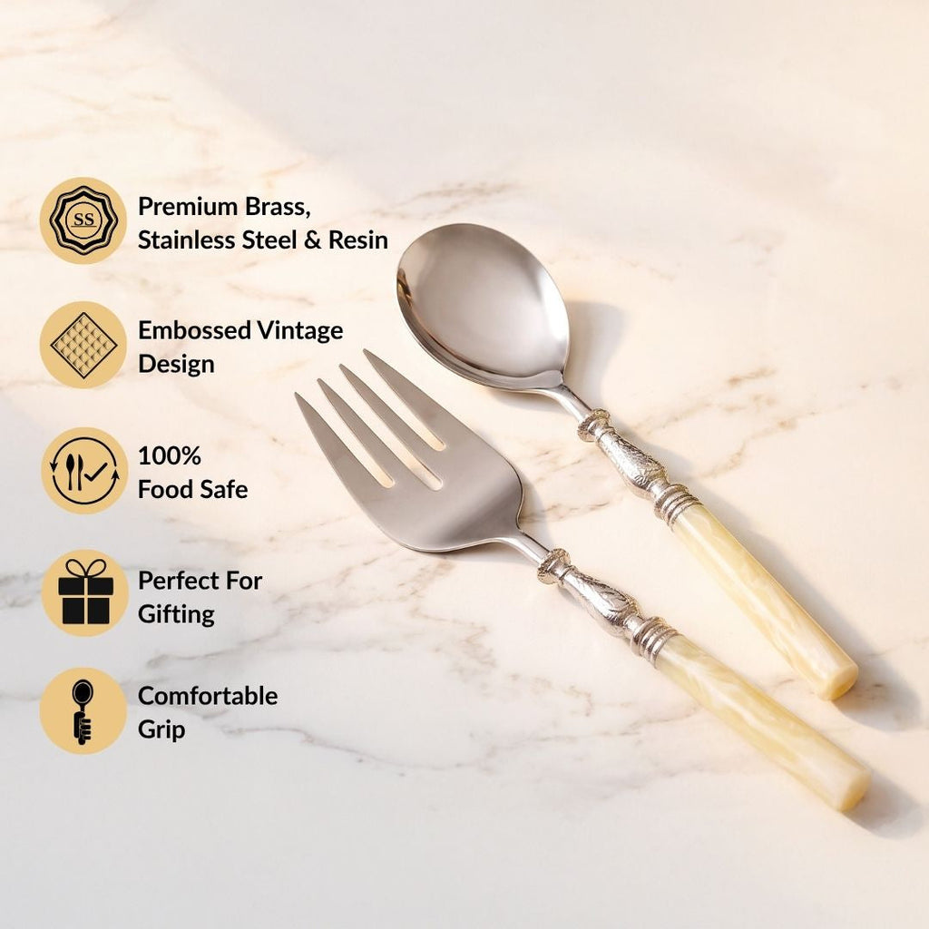 Imperial Serving Spoon Set Of 2 Nestasia