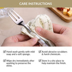 Mosaic Mother Of Pearl Cocktail Fork Set Of 4 Nestasia