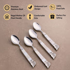 Mother Of Pearl Dessert Spoon Set Of 4 Nestasia