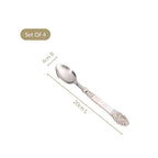 Baroque Dinner Spoon With Mother Of Pearl Inlay Set Of 4 Nestasia