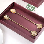 Shell Stirring Spoon Set Of 2 Nestasia