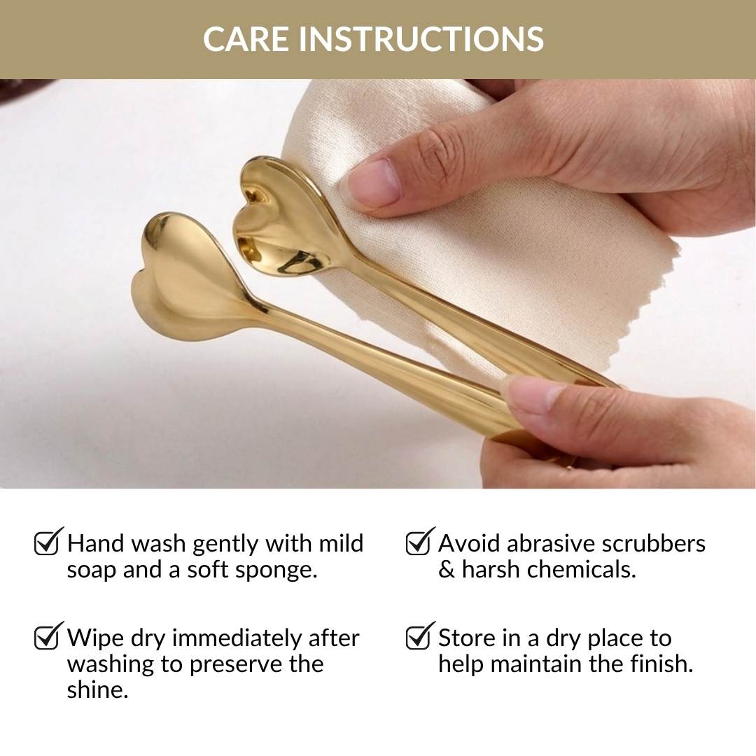 Brass Heart Tongs Nestasia