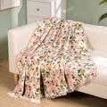 Floral Whisper Cotton Throw 152x127cm Nestasia