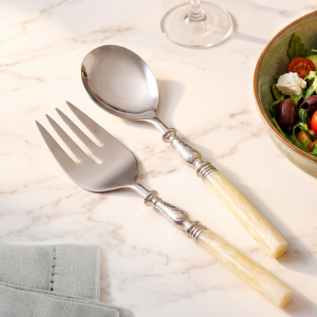 Imperial Serving Spoon Set Of 2 Nestasia