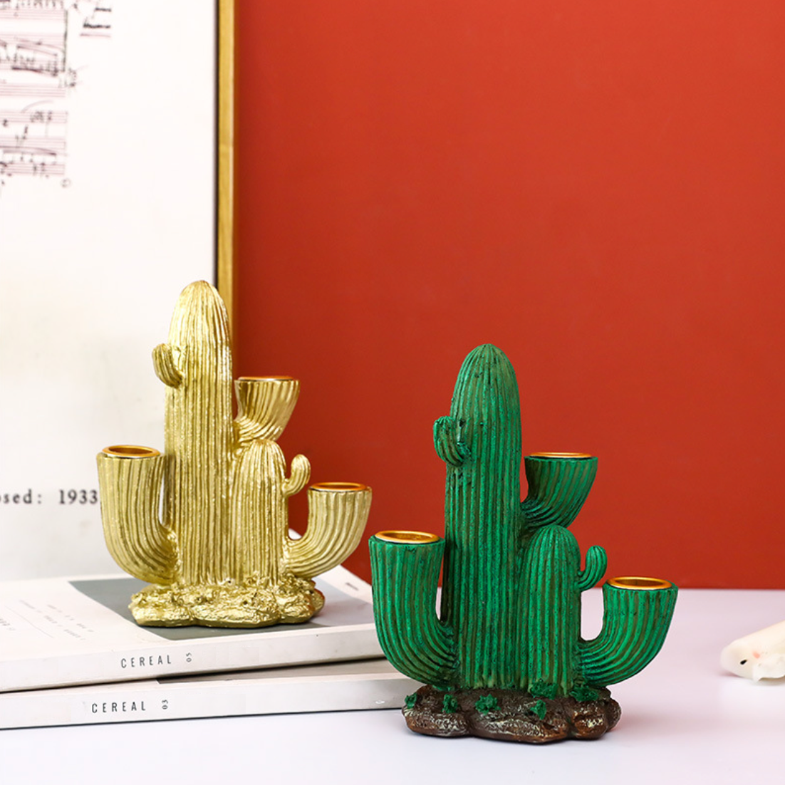 Cactus Candle Holder Nestasia