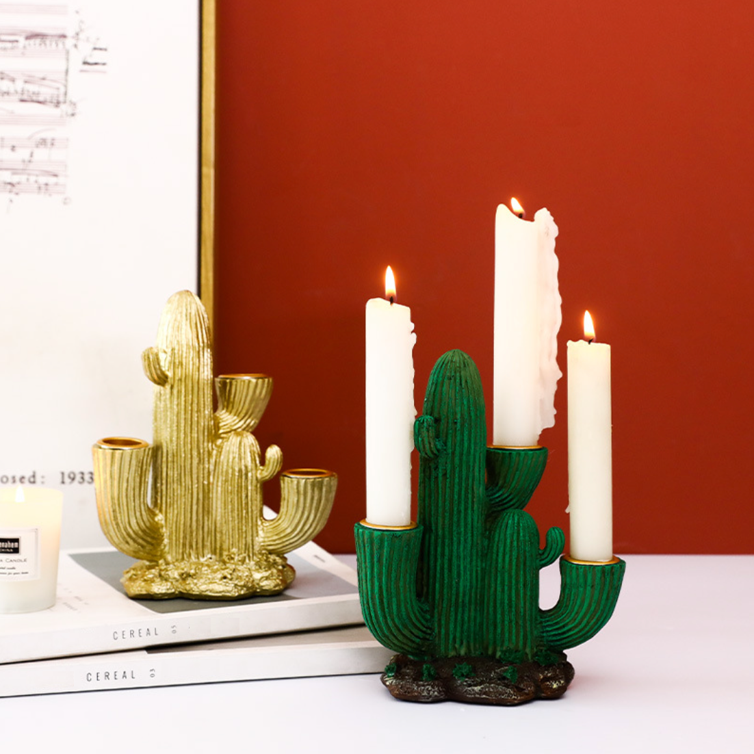 Cactus Candle Holder Nestasia