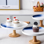 Cake Stand Blue And White 11 Inch Nestasia