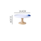 Cake Stand Blue And White 9.5 Inch Nestasia