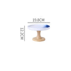 Cake Stand Blue And White 7.5 Inch Nestasia