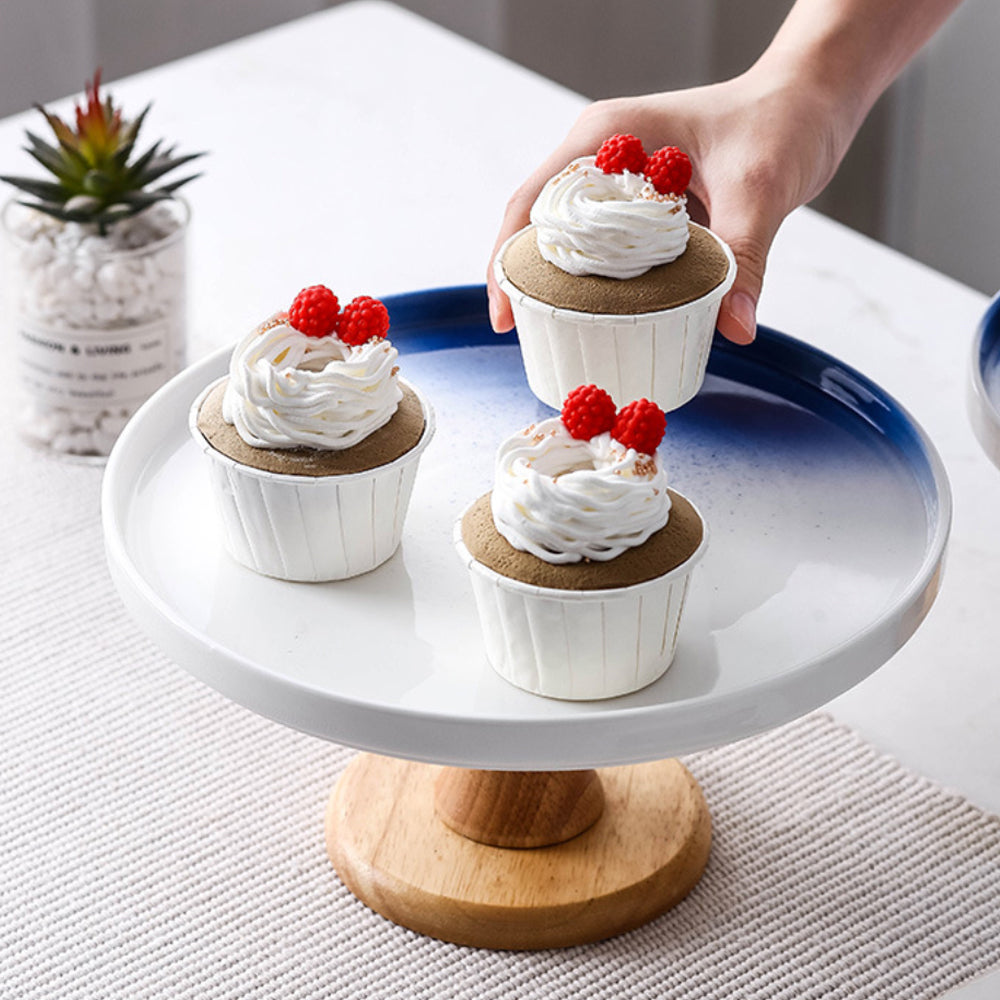Cake Stand Blue And White 9.5 Inch Nestasia