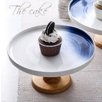 Cake Stand Blue And White 9.5 Inch Nestasia