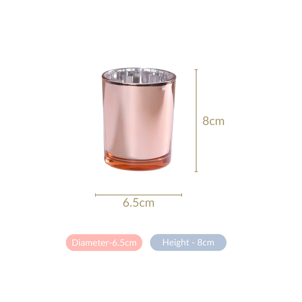 Rose Gold Tealight Holders For Home Decor Set Of 4 Nestasia