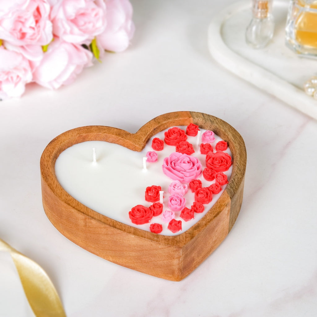 Heart Rose Scented Candle Nestasia