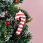 Candy Cane Christmas Ornaments Set Of 3 Nestasia