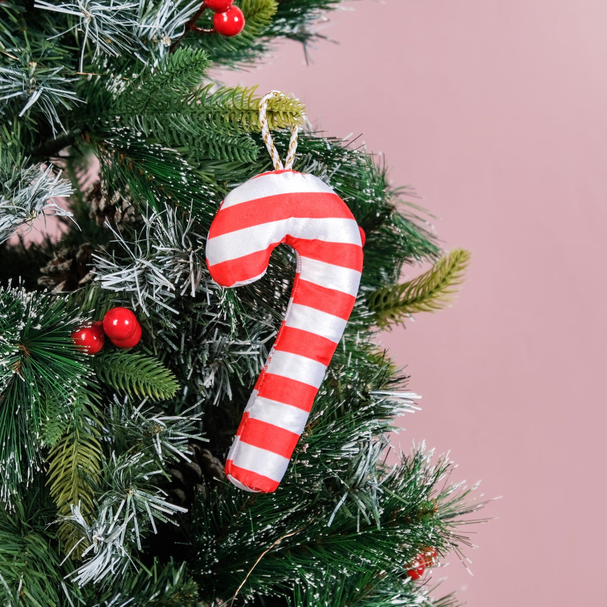Candy Cane Christmas Ornaments Set Of 3 Nestasia