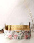 Handwoven Seagrass Basket with Handles for Stylish Home Storage and Gift Hampers