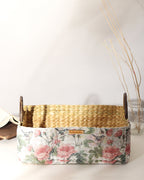 Handwoven Seagrass Basket with Handles for Stylish Home Storage and Gift Hampers