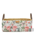 Handwoven Seagrass Basket with Handles for Stylish Home Storage and Gift Hampers