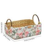 Handwoven Seagrass Basket with Handles for Stylish Home Storage and Gift Hampers