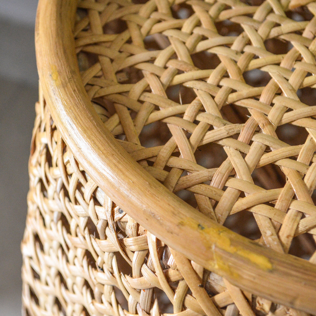 Cane Stool Table Nestasia