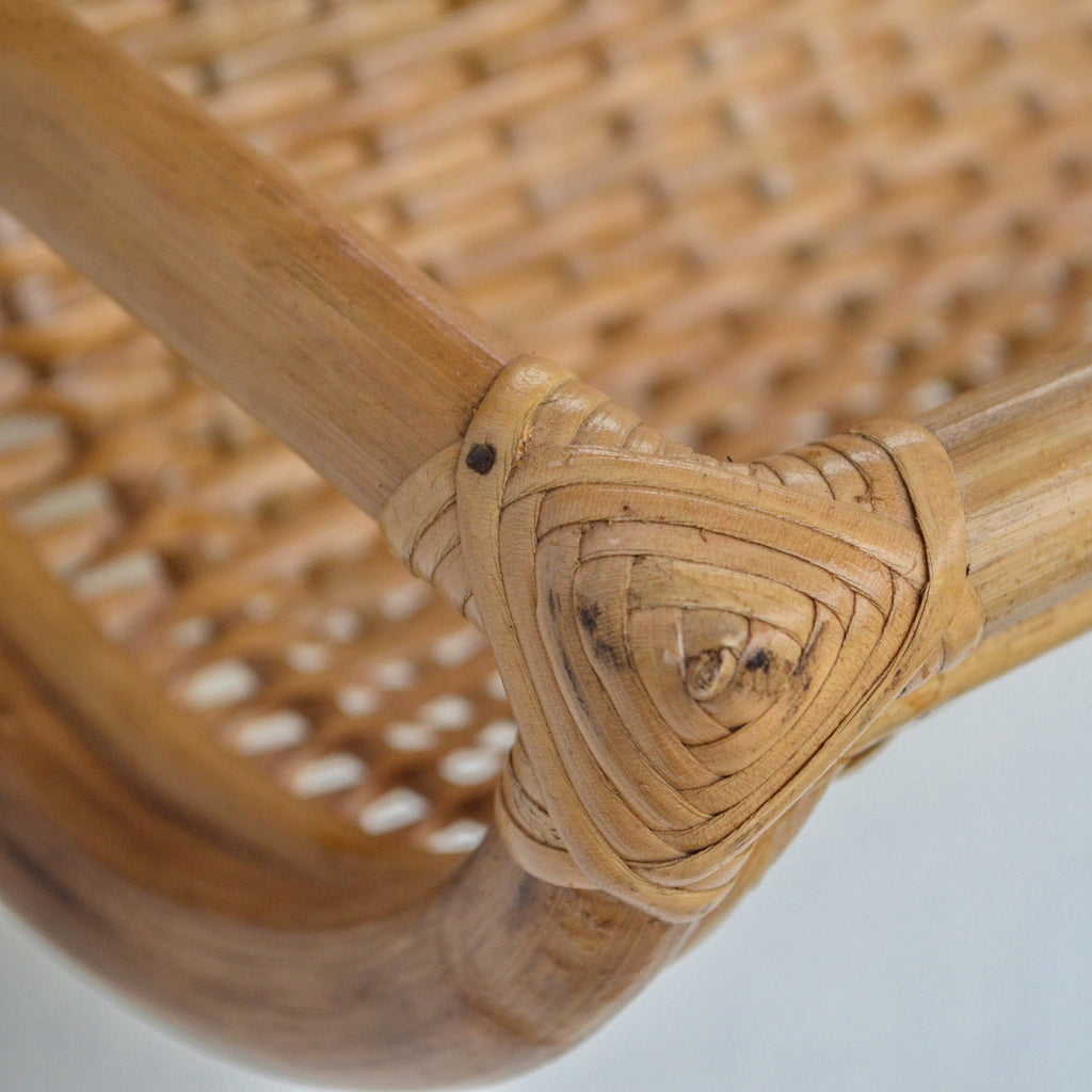 Cane Mirror with Shelf Nestasia