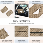 Set Of 2 Car Tissue Holders With Adjustable Straps Nestasia
