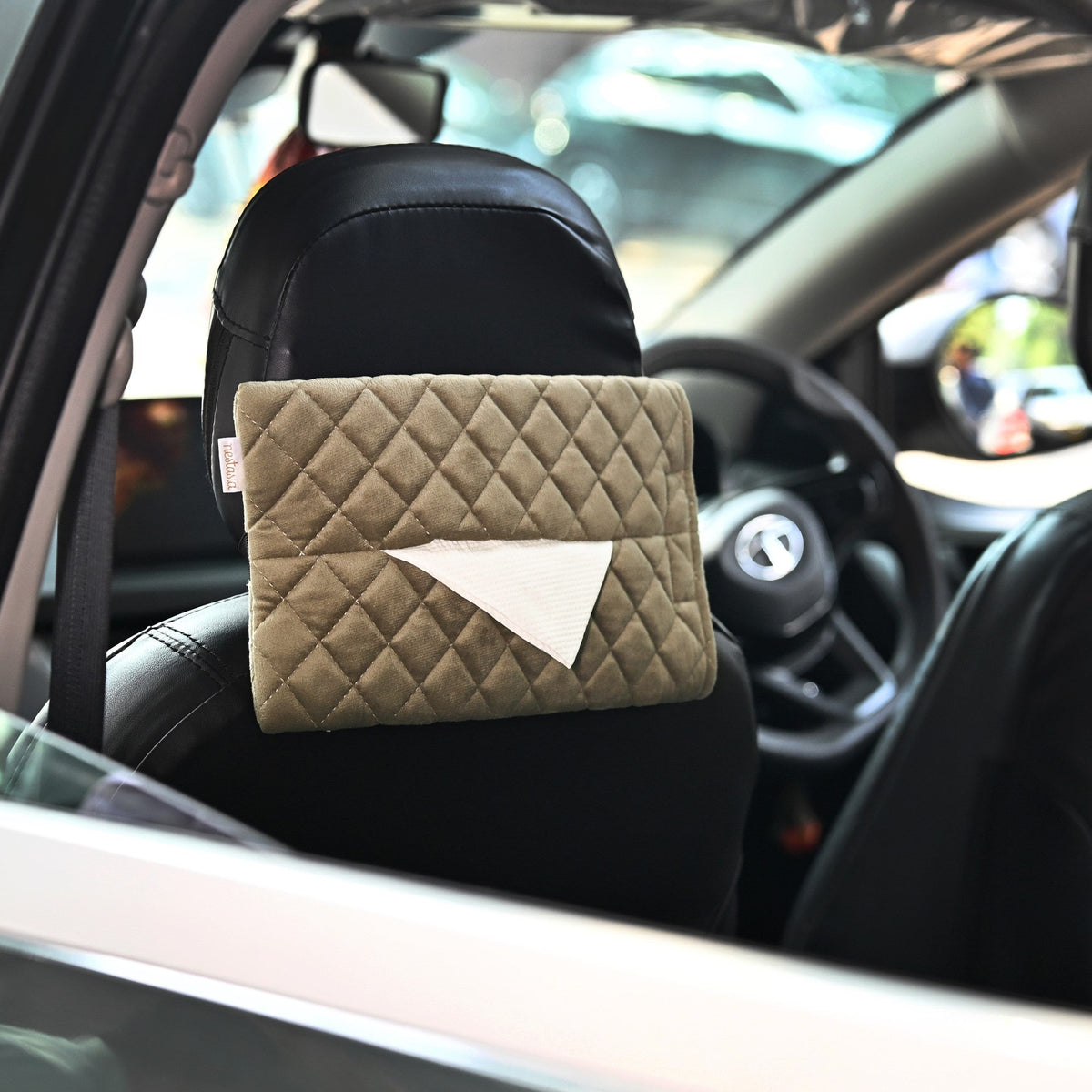 Set Of 2 Car Tissue Holders With Adjustable Straps Nestasia